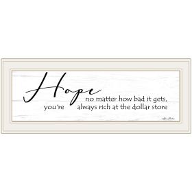 "Hope" by Lori Deiter, Ready to Hang Framed Print, White Frame