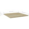 Bookshelf Boards 8 pcs Sonoma Oak 15.7"x15.7"x0.6" Engineered Wood