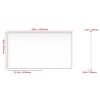 60*36" Oversized Modern Rectangle Bathroom Mirror with Silver Frame Decorative Large Wall Mirrors for Bathroom Living Room Bedroom Vertical or Horizon