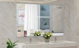 60*36" Oversized Modern Rectangle Bathroom Mirror with Silver Frame Decorative Large Wall Mirrors for Bathroom Living Room Bedroom Vertical or Horizon