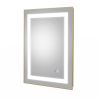 LED Bathroom Vanity Mirror with Front Light, 24 x 32 inch, Anti Fog, Dimmable,Color Temper 5000K,Brushed Gold Frame, Vertical & Horizontal Wall Mounte