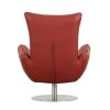 Global United Modern Genuine Italian Leather Upholstered Chair