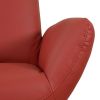 Global United Modern Genuine Italian Leather Upholstered Chair