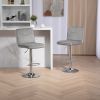 COOLMORE Bar Stools with Back and Footrest Counter Height Dining Chairs 2PC/SET