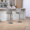 COOLMORE Bar Stools with Back and Footrest Counter Height Dining Chairs 2PC/SET